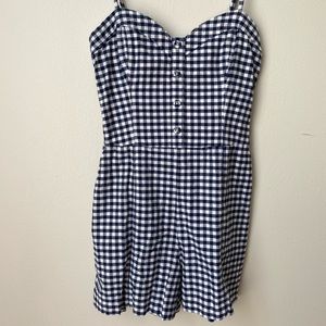 Abercrombie & Fitch Gingham Romper
